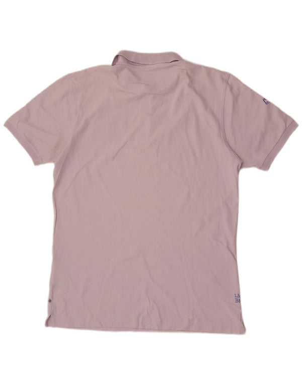 Tricou polo grafic pentru bărbați La Martina, bumbac mov XL