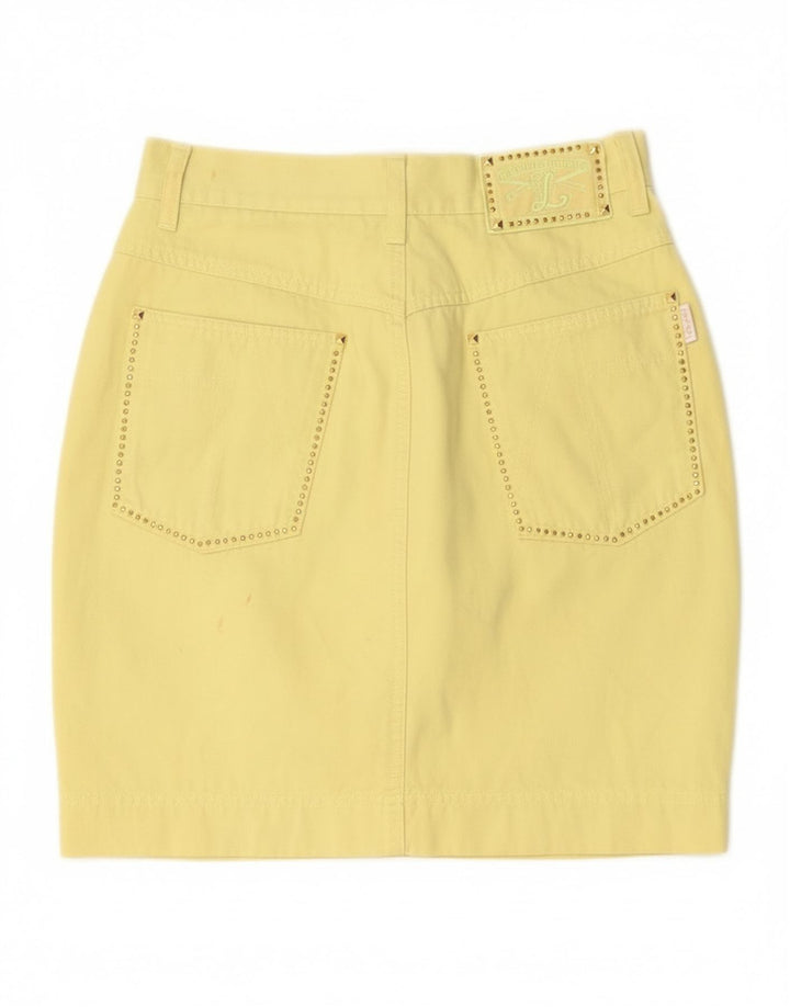 Fusta mini pentru femei Laurel EU 38 Medium W28 Bumbac galben