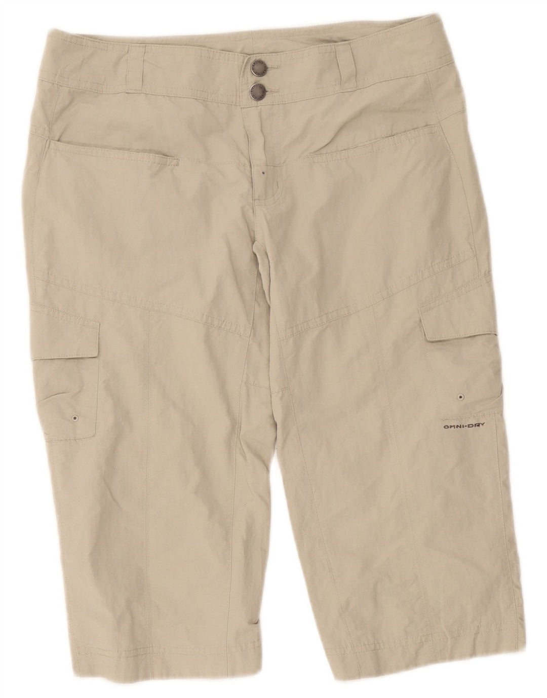 Pantaloni scurți cargo Columbia Titanium pentru femei US 4 Small W32 Nylon bej