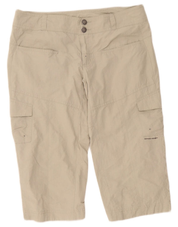 Pantaloni scurți cargo Columbia Titanium pentru femei US 4 Small W32 Nylon bej