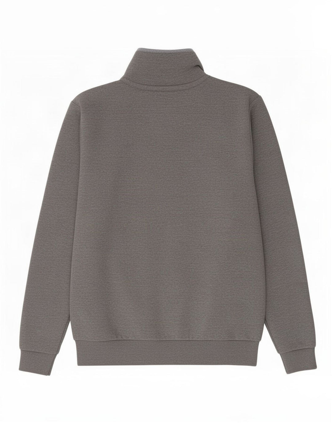 Crew Clothing Hanorac cu fermoar pentru bărbați Pulover mare, gri, poliester