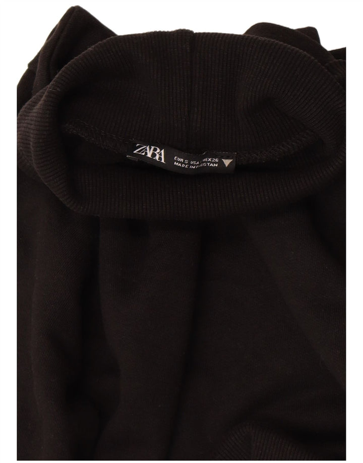 Pulover pentru femei cu gât rulat Zara UK 10 Mic Negru
