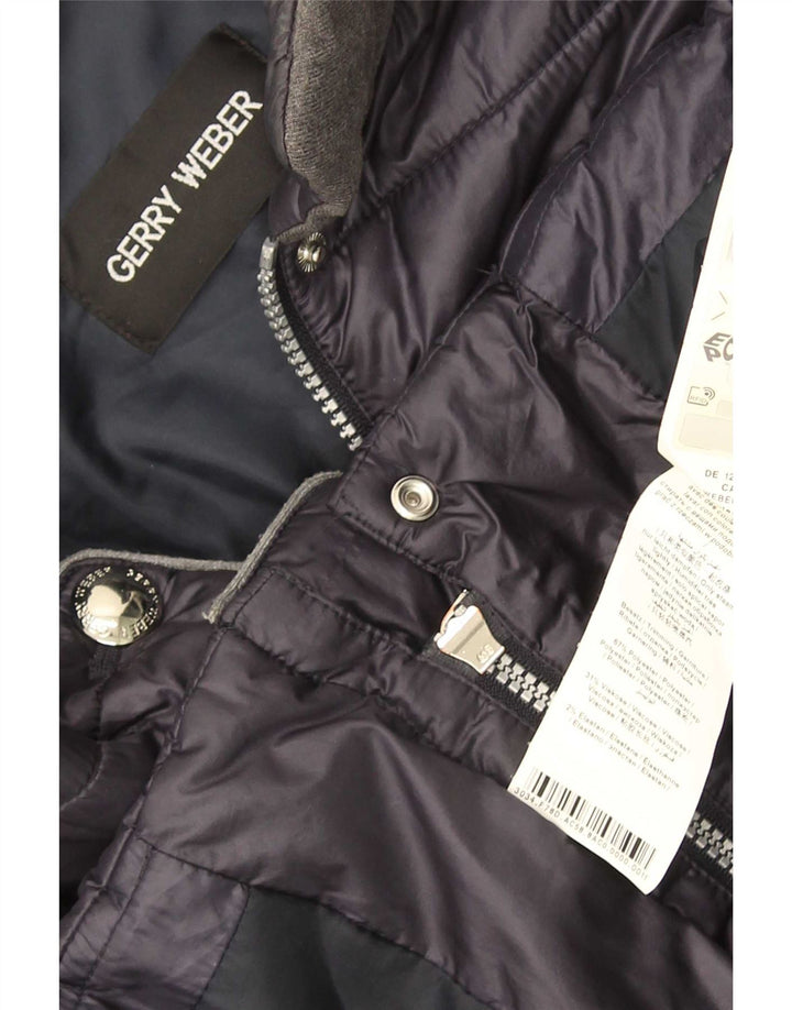 Jachetă căptușită pentru femei Gerry Weber UK 14 mare, poliester bleumarin