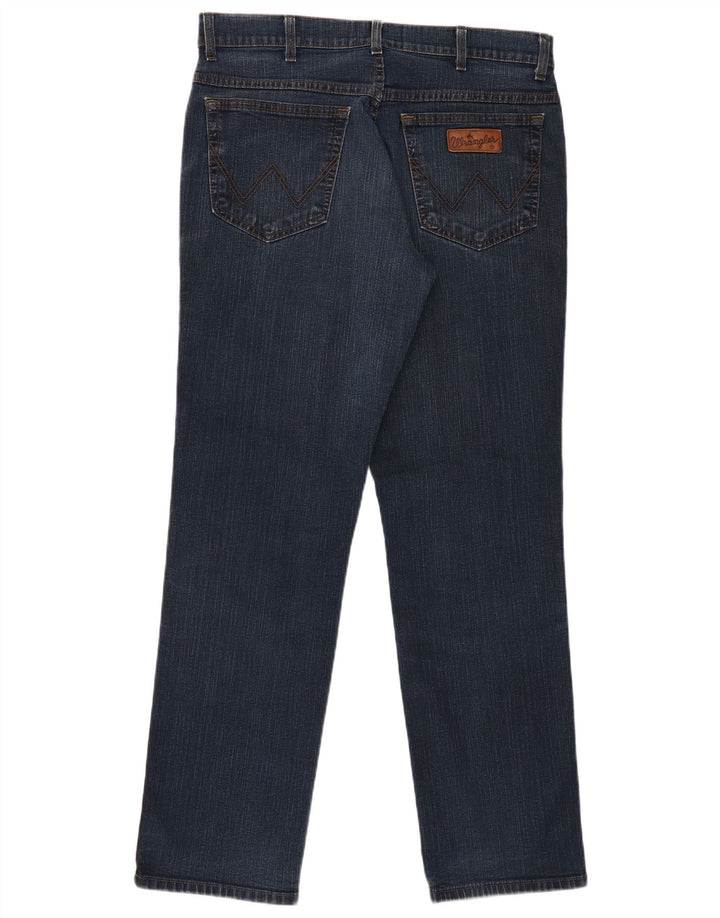 Blugi drepti pentru bărbați Wrangler W34 L32 bleumarin