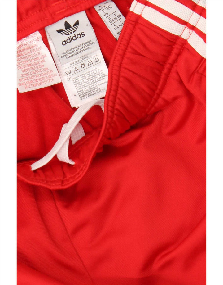 Adidas Băieți Pantaloni Trening Pantaloni Joggeri 14-15 Ani Poliester Roșu