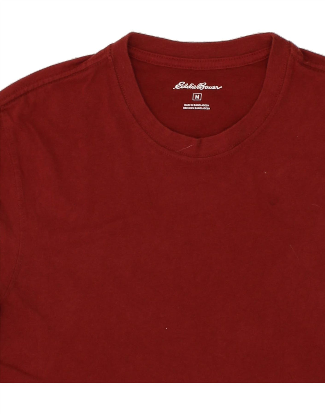 EDDIE BAUER Mens T-Shirt Top Medium Maroon Cotton Vintage Eddie Bauer and Second-Hand Eddie Bauer from Messina Hembry 