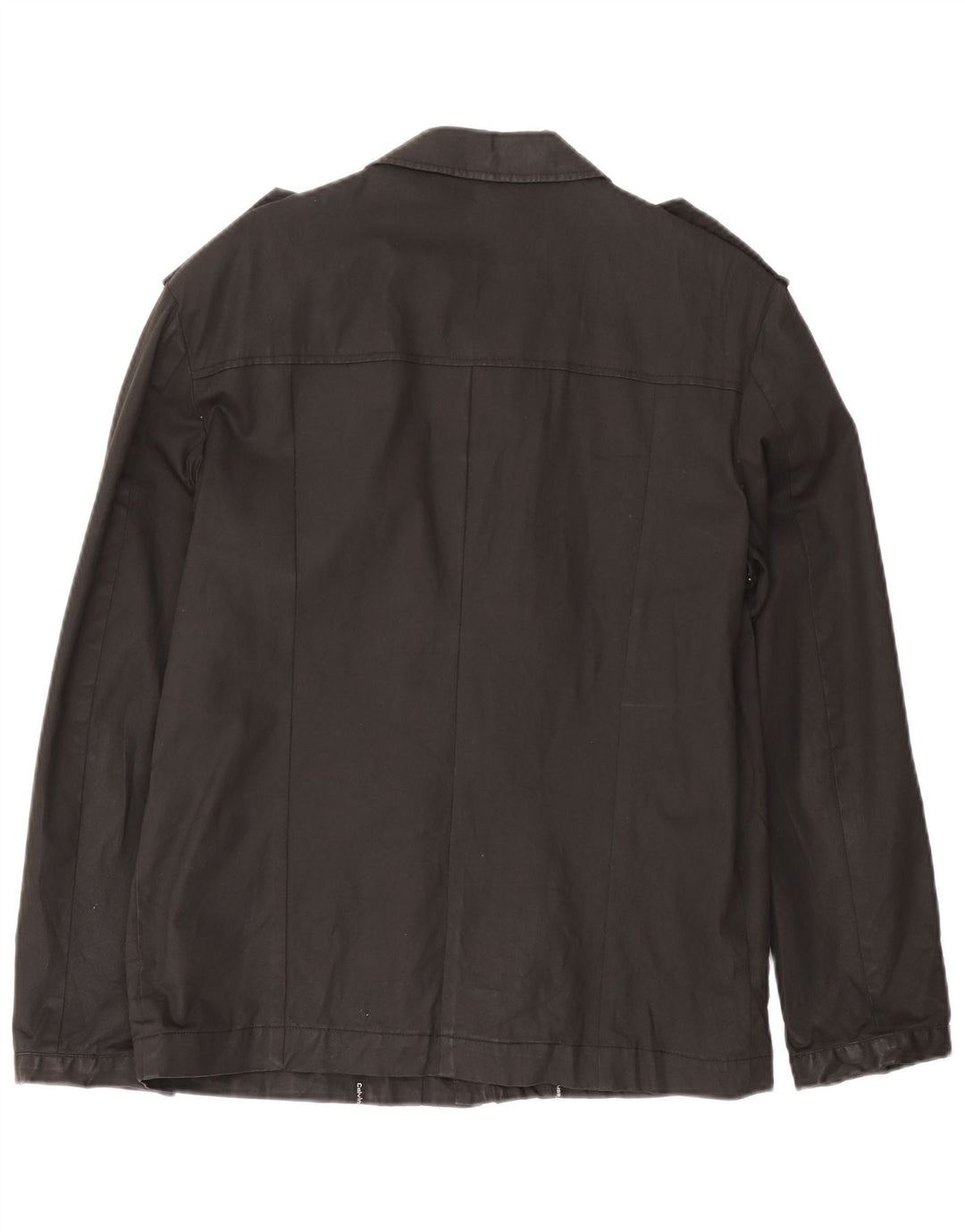 Jachetă militară pentru bărbați Calvin Klein UK 38, bumbac mediu negru