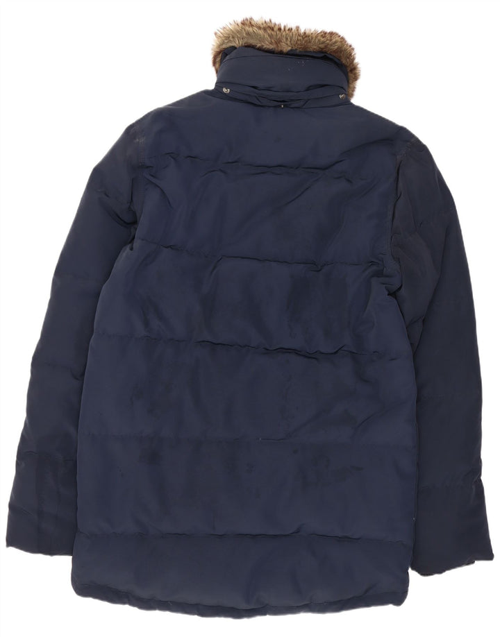Palton căptușit pentru bărbați Tommy Hilfiger UK 36 Poliester bleumarin mic