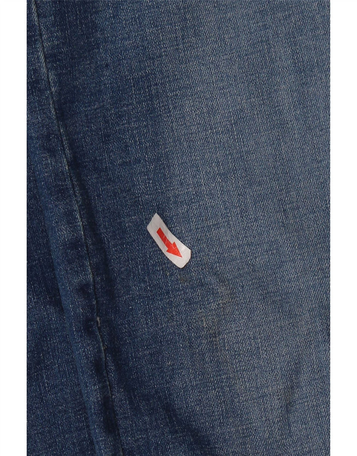 WRANGLER Blugi drepti pentru bărbați W34 L30 Bumbac albastru