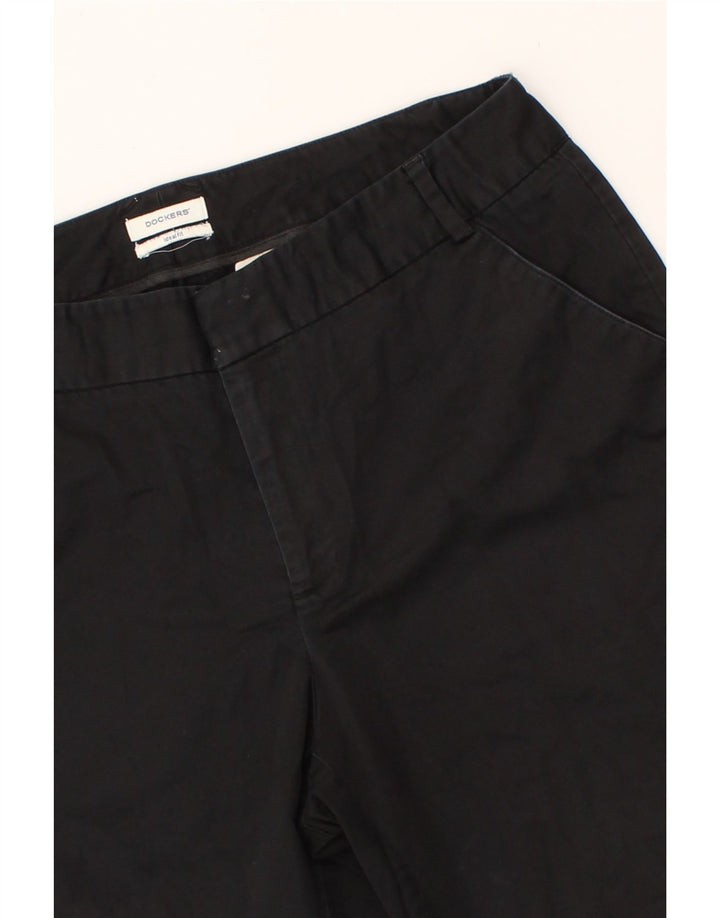 DOCKERS Womens Chino Shorts US 12 Large W30  Black Cotton Vintage Dockers and Second-Hand Dockers from Messina Hembry 