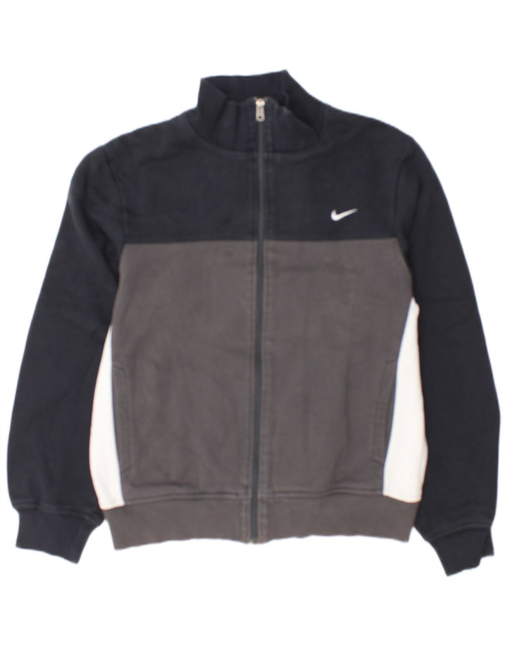 Jachetă de top pentru trening Nike pentru bărbați, bumbac color bloc, albastru bleumarin
