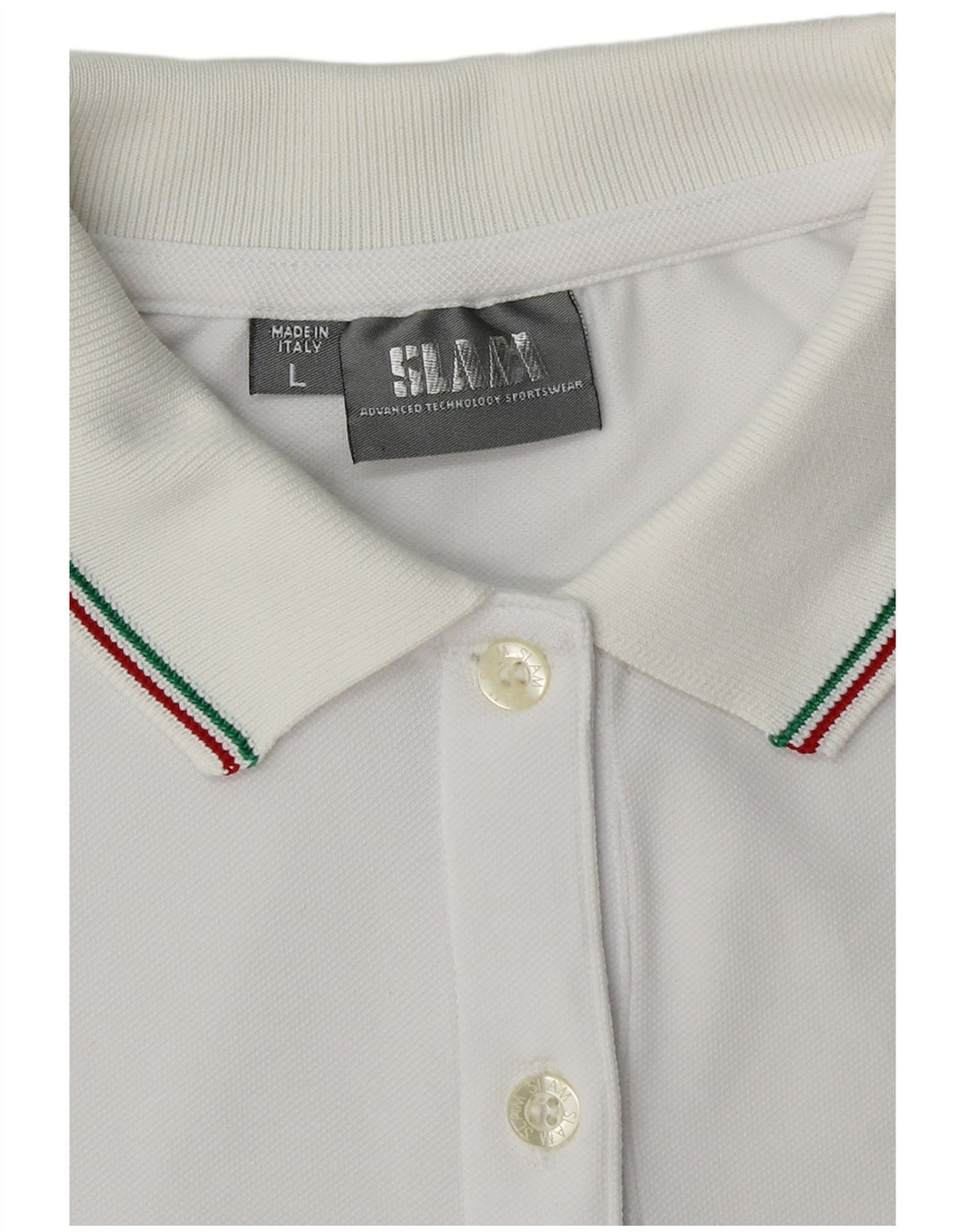 Tricou polo Slam pentru femei UK 14, mare, alb, poliamidă Argyle/Diamond