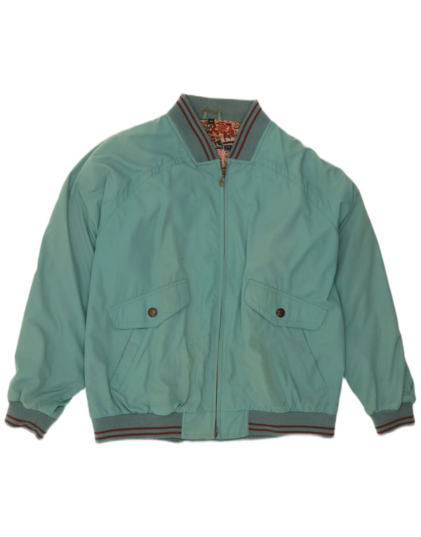 Bomber vintage pentru bărbați IT 54 2XL poliester cu dungi albastre