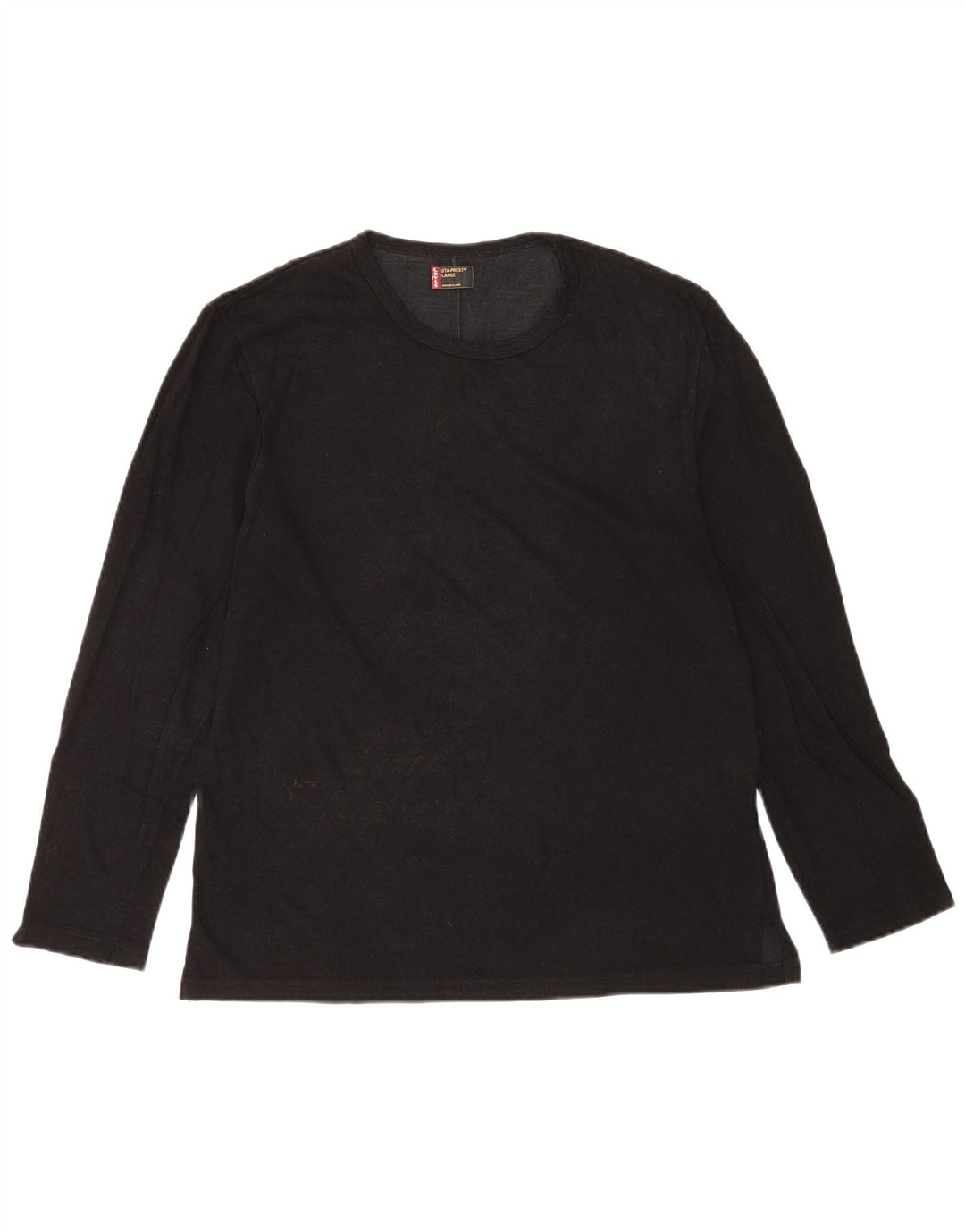 Top pentru bărbați Levi's cu mânecă lungă, mare, negru, bumbac