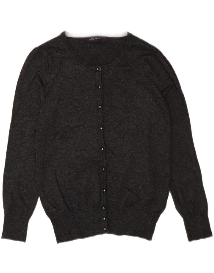 Pulover cardigan pentru femei Marks & Spencer UK 12 Medium Gri Viscose