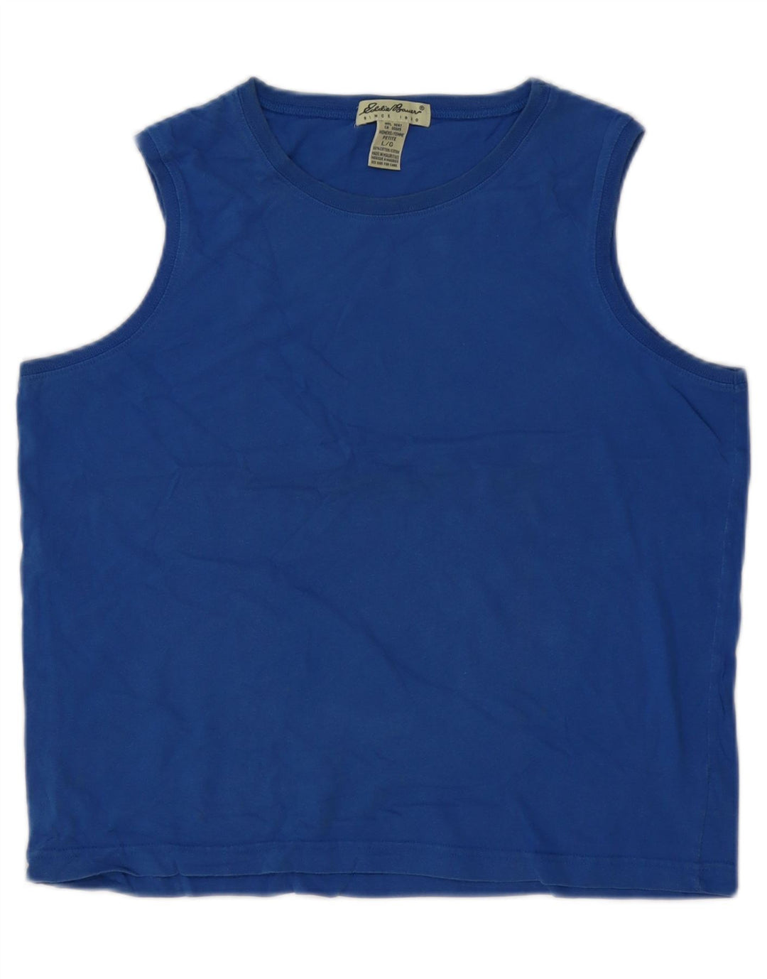 Vest Top pentru femei Eddie Bauer UK 16 mare, albastru, bumbac