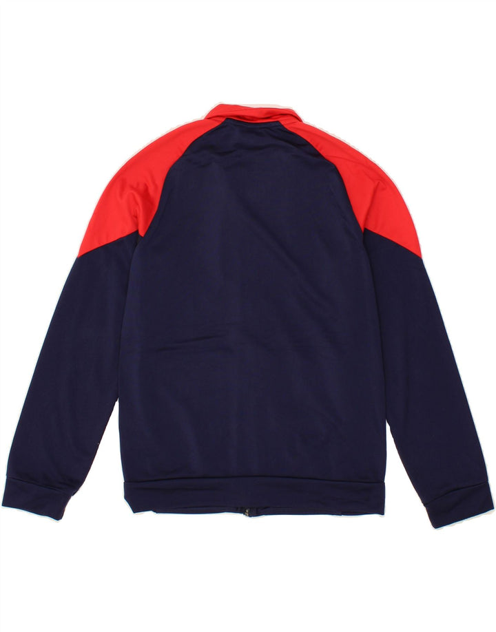 PUMA Boys Tracksuit Top Jacket 11-12 Years Medium Navy Blue Colourblock Vintage Puma and Second-Hand Puma from Messina Hembry 