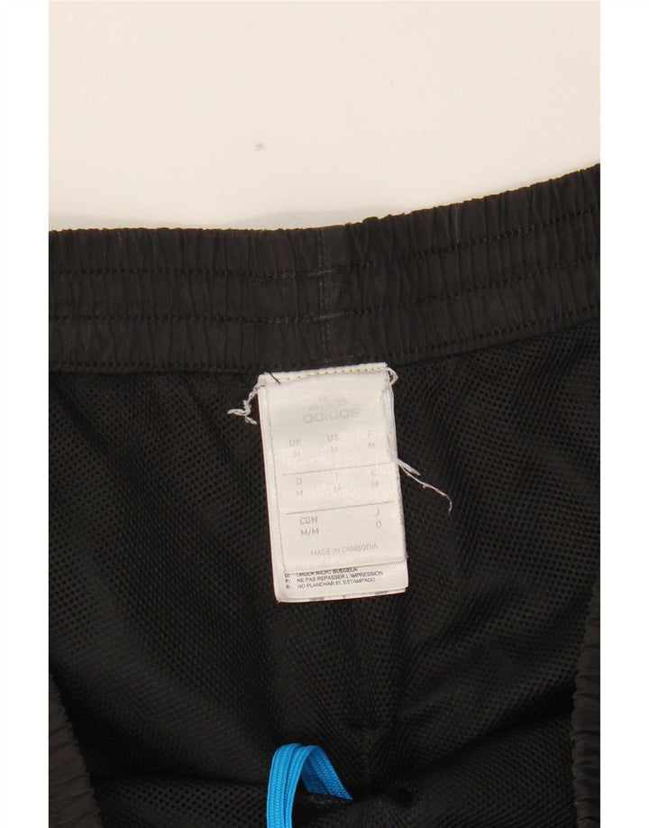 Pantaloni scurți sport pentru bărbați Adidas, medii, negru, poliester color bloc