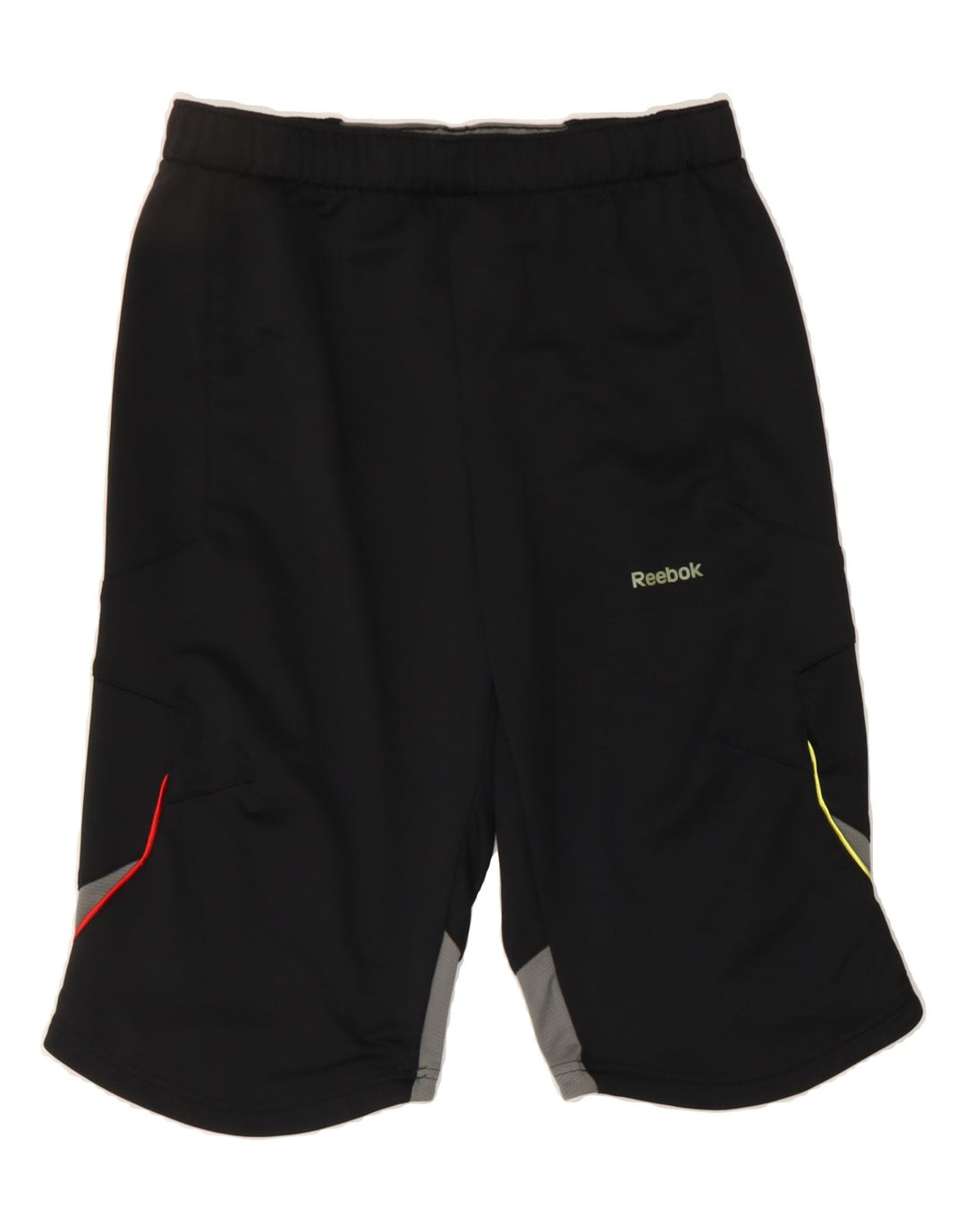 REEBOK Mens Bermuda Sport Shorts Small Black Polyester Vintage Reebok and Second-Hand Reebok from Messina Hembry 