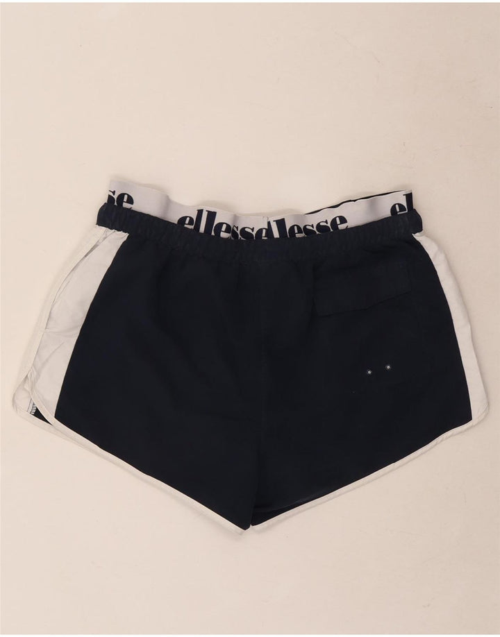 Pantaloni scurți sport grafic pentru bărbați Ellesse, mari, bleumarin, poliester color bloc