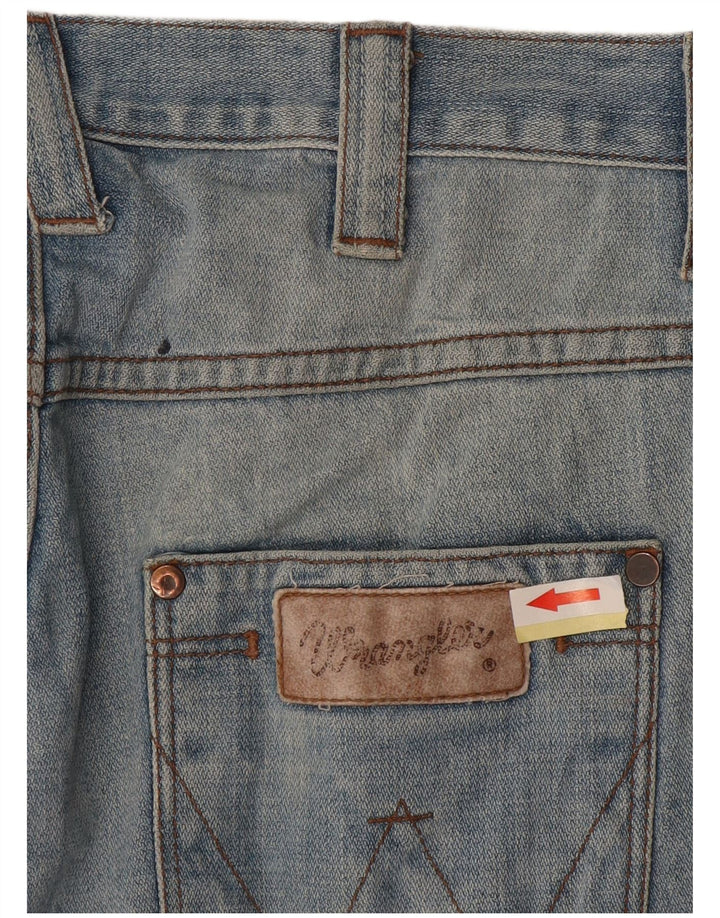 Pantaloni scurți Wrangler Floyd Denim W29, bumbac albastru mediu