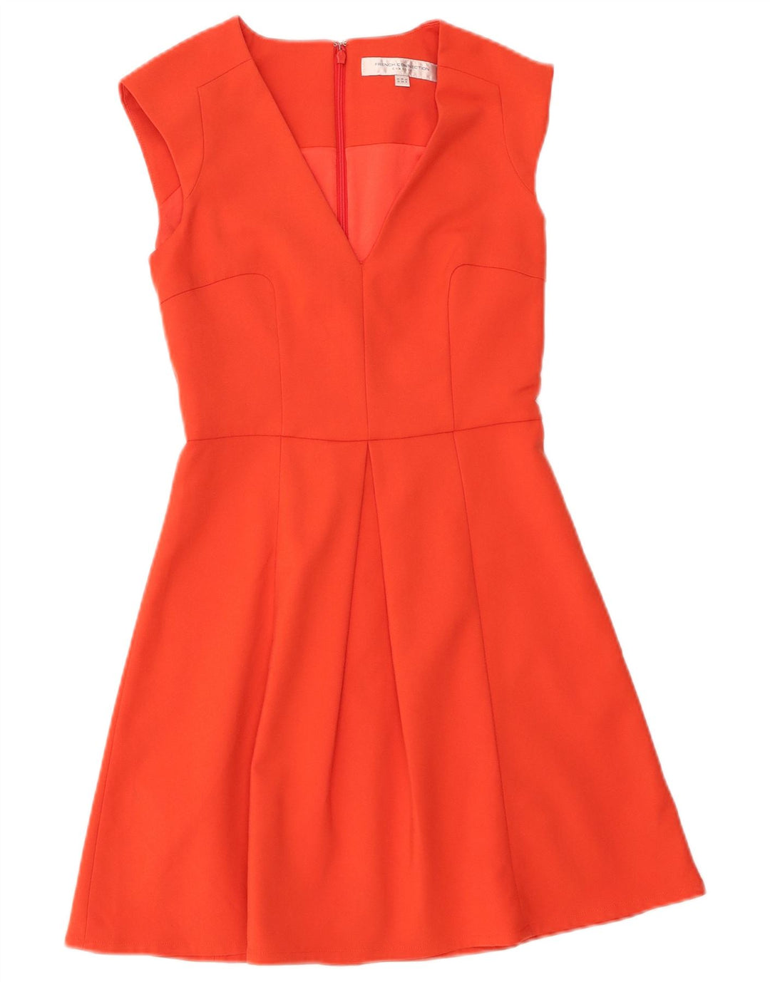 FRENCH CONNECTION Womens Classic A-Line Dress UK 10 Small Orange