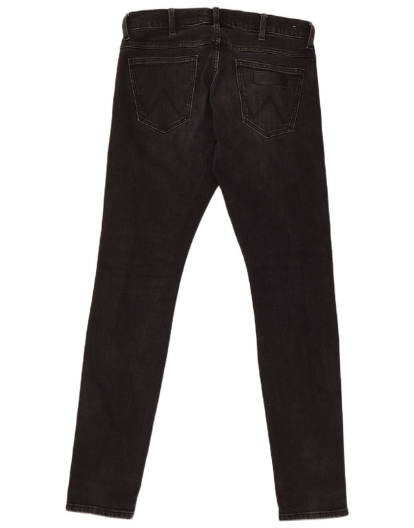Wrangler Mens Bryson Slim Jeans W30 L34 Grey Cotton