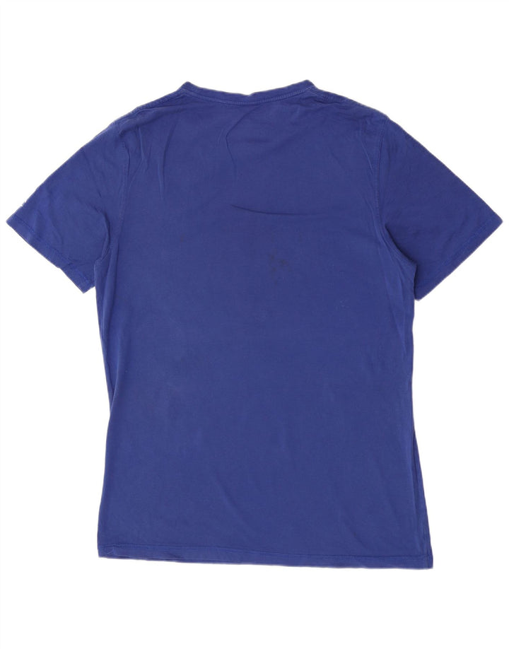 Tricou grafic pentru bărbați Champion Top din bumbac albastru mediu