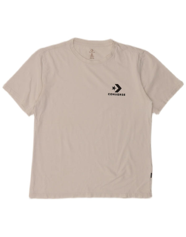 Top tricou Converse pentru femei UK 14 Medium White