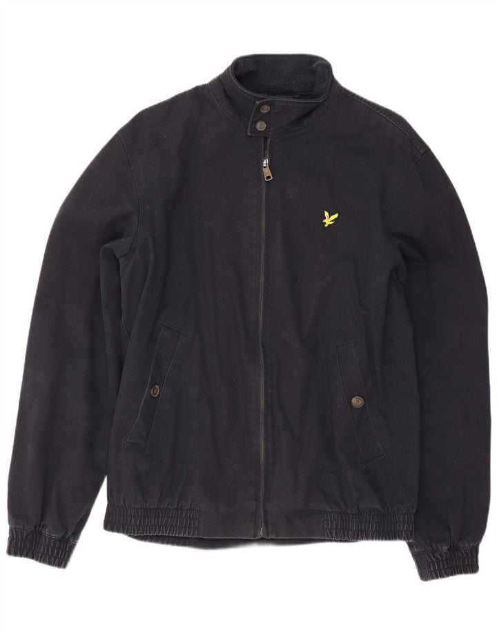 Jachetă bomber pentru bărbați Lyle & Scott UK 38, mediu, bleumarin, bumbac
