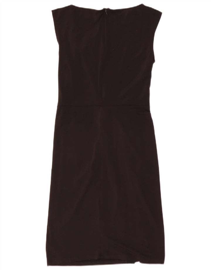 MICHAEL KORS Womens Sleeveless Sheath Dress US 6 Medium Black Polyester