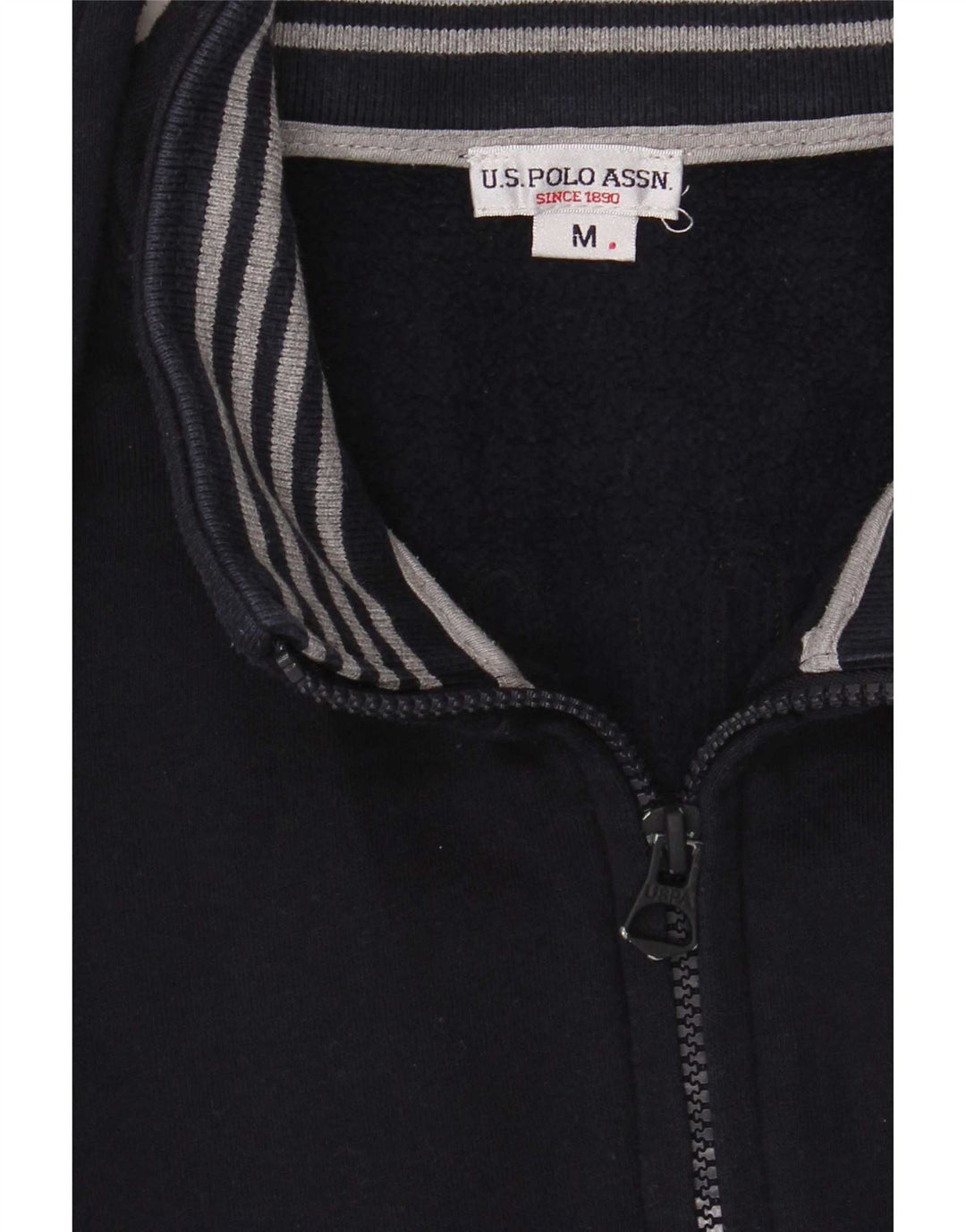 U.S. Polo Assn. Jachetă de trening cu grafică pentru bărbați, albastru bleumarin mediu