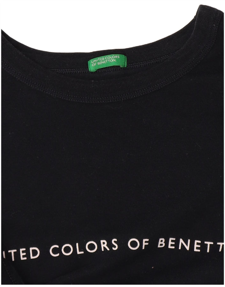 Tricou grafic Benetton pentru femei Top UK 14 Medium Bleumarin