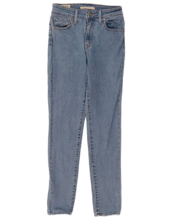 Levi's Womens 721 High Rise Skinny Jeans W26 L28 Blue Cotton