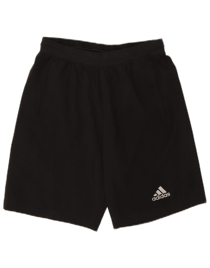 Pantaloni scurți sport adidas Climalite pentru bărbați, poliester negru mic