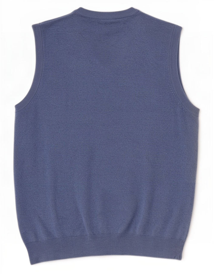 Marks & Spencer Vestă pentru bărbați Tank Top Bumbac albastru mediu