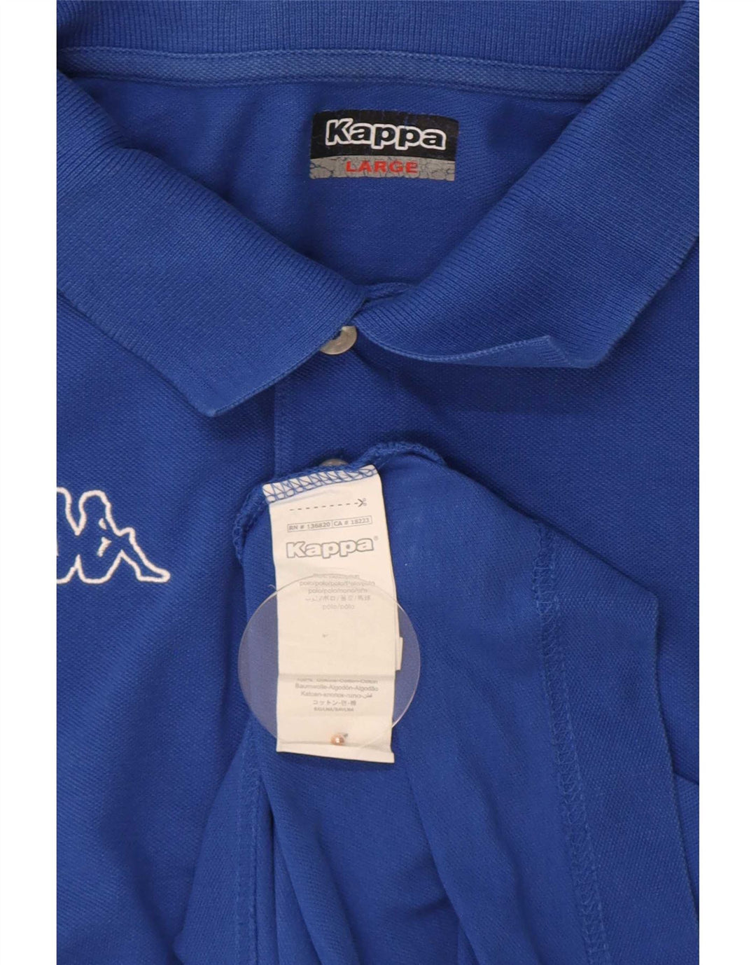 Cămașă polo pentru bărbați Kappa, mare, albastru, bumbac