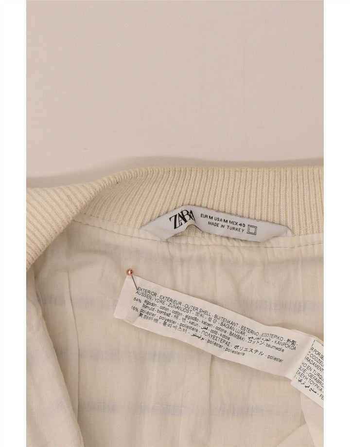 Pulover cardigan pentru bărbați Zara, bumbac cu dungi albe medii