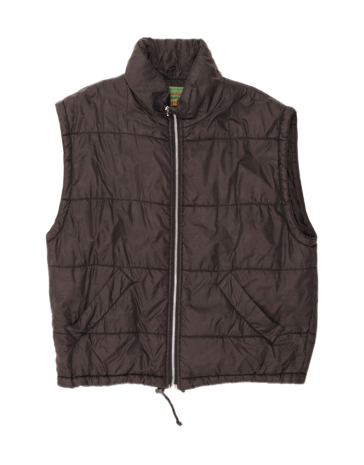 GLENFIELD Mens Padded Gilet UK 38 Medium Black Polyamide