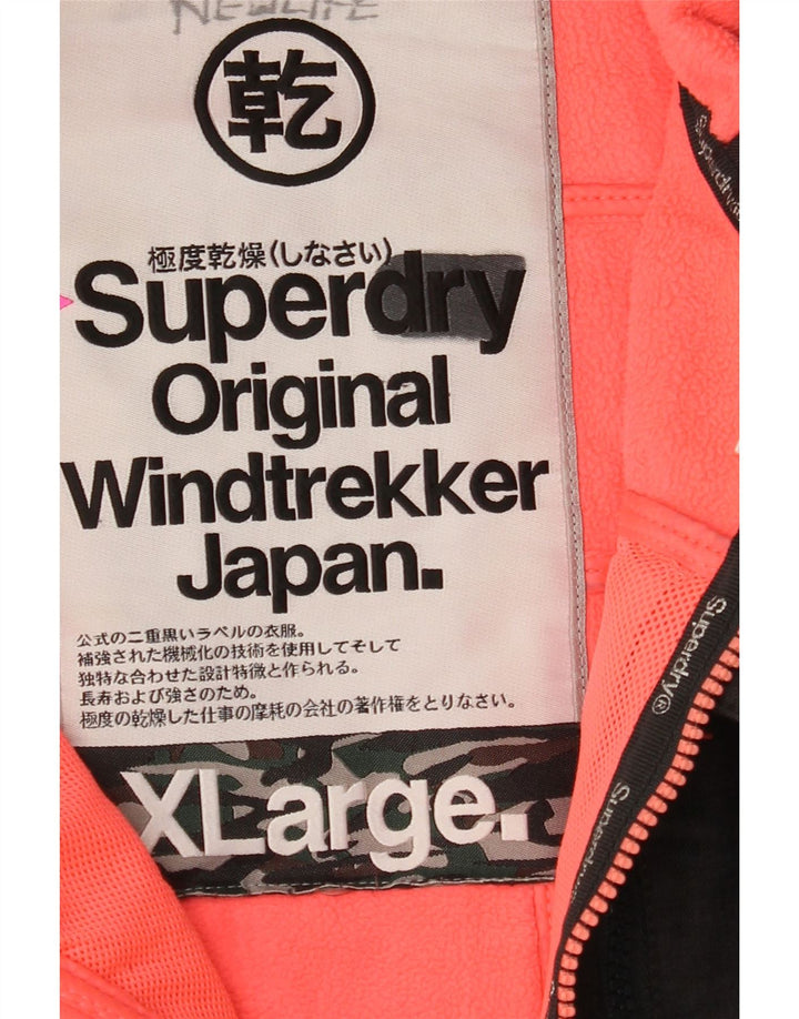 SUPERDRY Windtrekker Windbreaker pentru femei cu glugă, UK 18 XL, gri