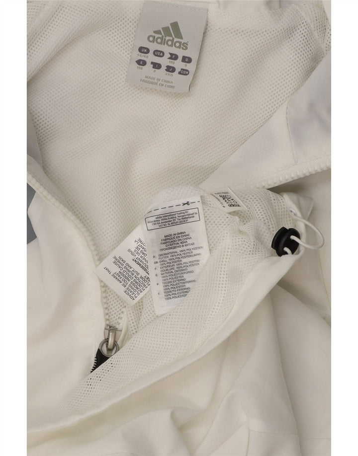 Jachetă de trening pentru bărbați ADIDAS UK 46/48 XL, poliester color bloc alb