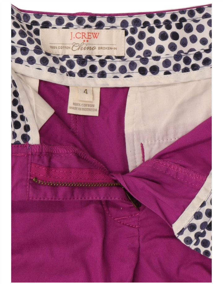 Pantaloni scurti chino pentru femei J. CREW US 4 Small W30 Purple Bumbac