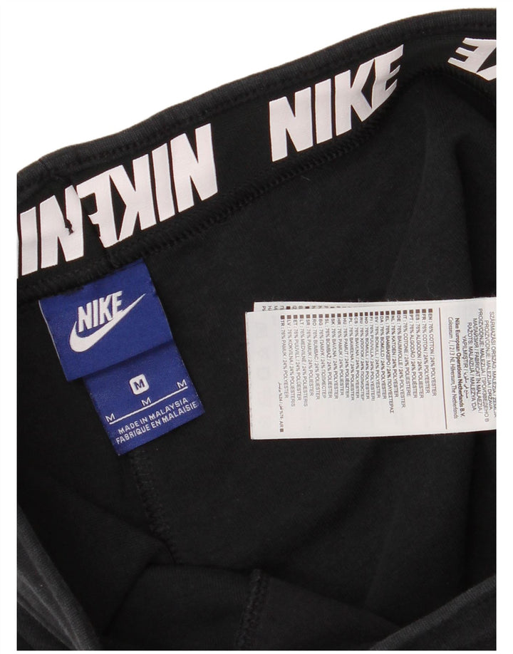 Pantaloni de trening Capri Nike pentru femei UK 14, bumbac mediu negru