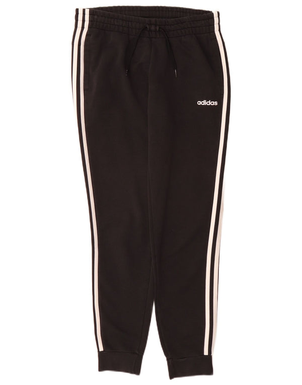 Pantaloni de trening Adidas pentru femei Joggeri UK 12/14 Bumbac mediu negru