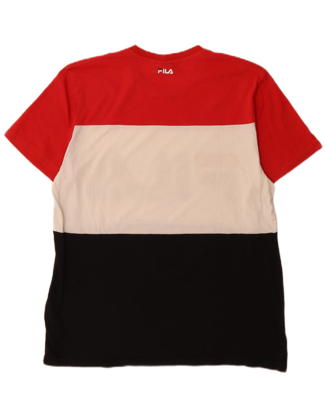 Tricou cu grafică Fila pentru bărbați Top mediu multicolor din bumbac color bloc