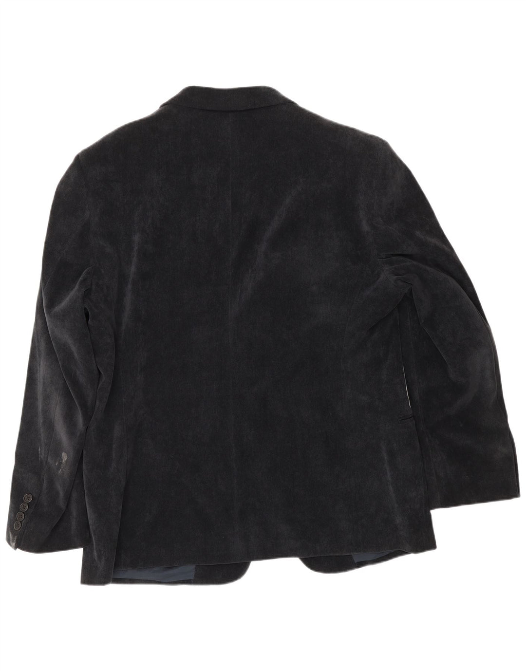 Armani Collezioni Jachetă pentru bărbați din velur cu 2 nasturi IT 58 3XL Bleumarin