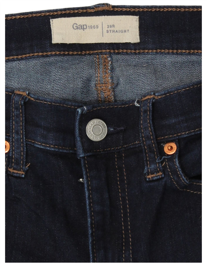 Blugi drepti pentru femei Gap W29 L29 bleumarin