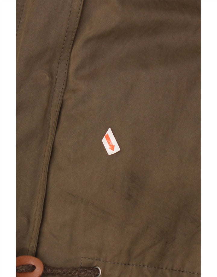 Jachetă de vânt cu glugă pentru femei Zara UK 16 mare kaki