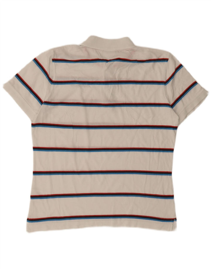 Tricou polo pentru bărbați Diadora, bumbac cu dungi albe medii
