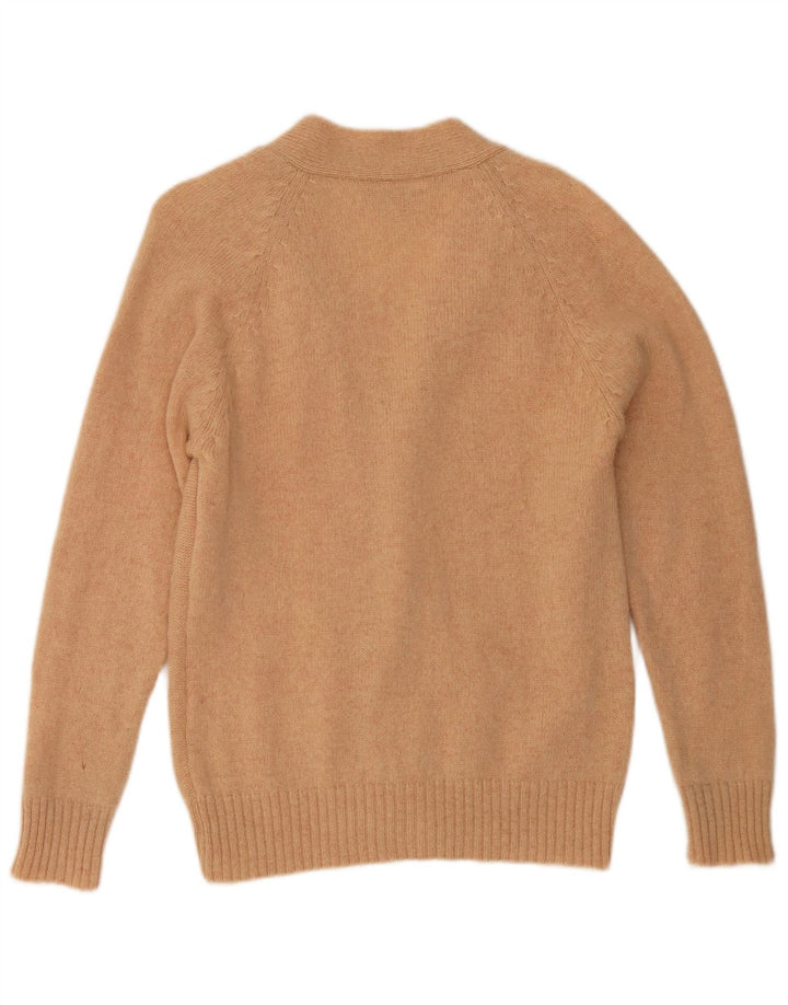 Cardigan Vintage pentru bărbați, mare, bej, chevron